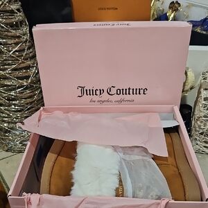 NIB! Juicy Couture King Cognac Fur Boots